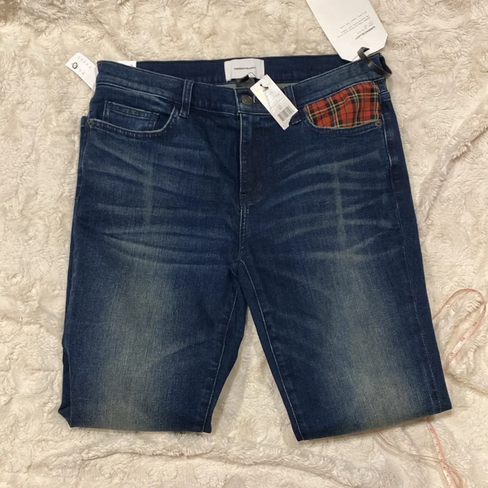 Current/Elliott the Stiletto in Ervin skinny plaid packets jeans size 12